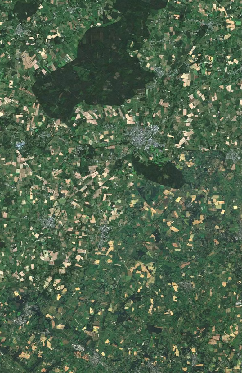 Blain aujourd'hui, le territoire vu du ciel