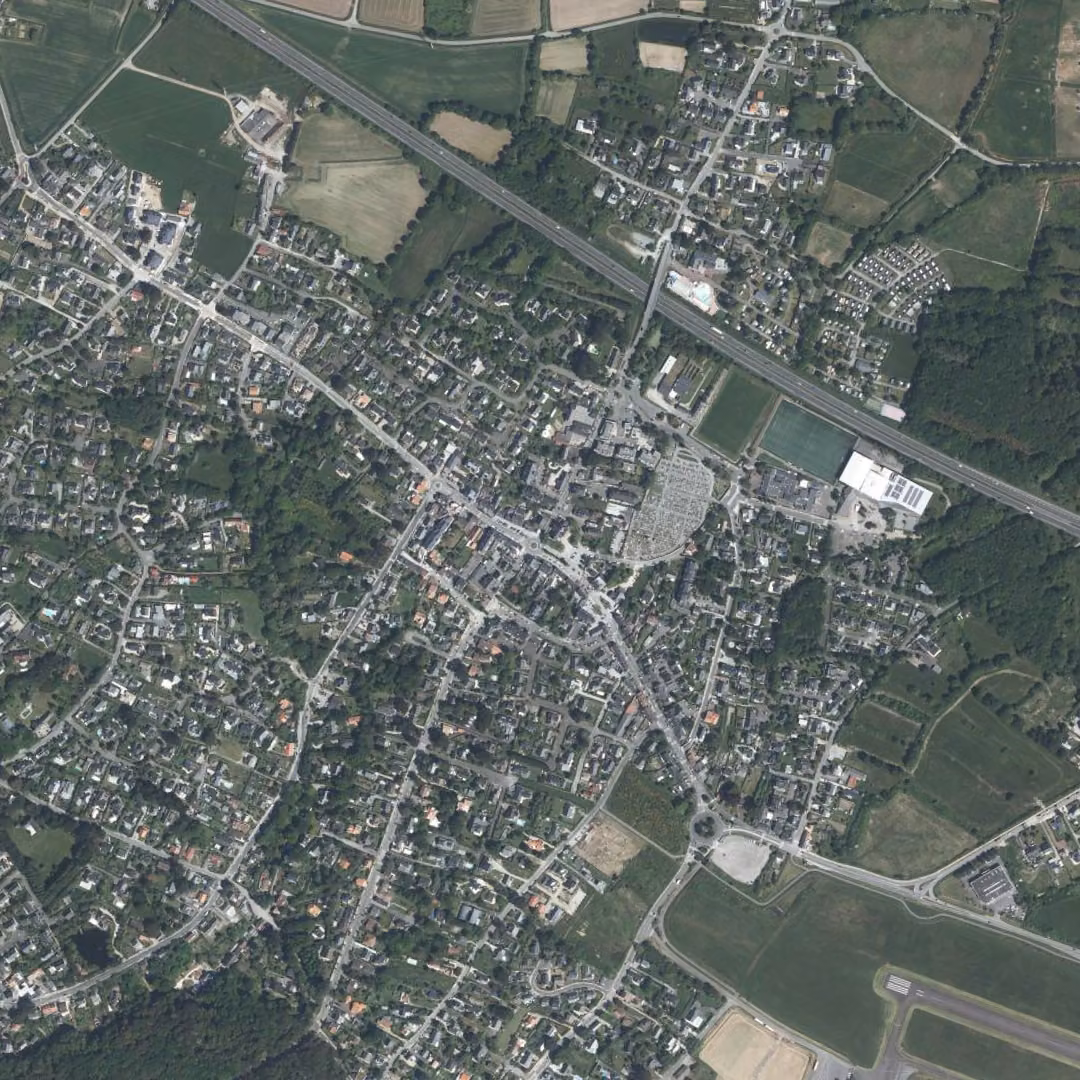 La Baule-Escoublac aujourd'hui, le centre vu du ciel