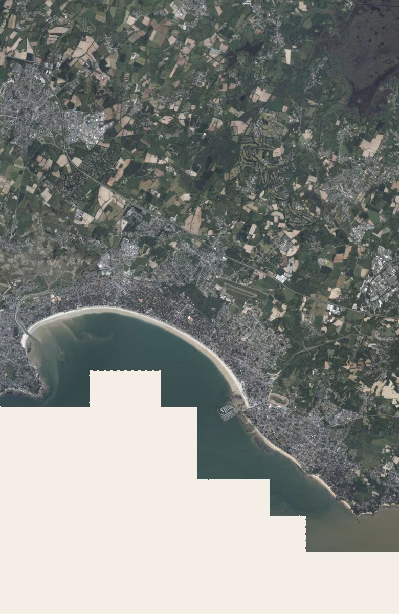 La Baule-Escoublac aujourd'hui, le territoire vu du ciel