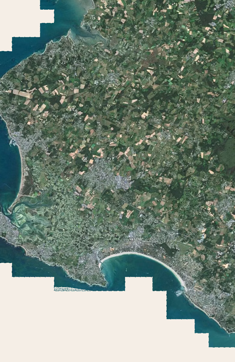 Guérande aujourd'hui, le territoire vu du ciel