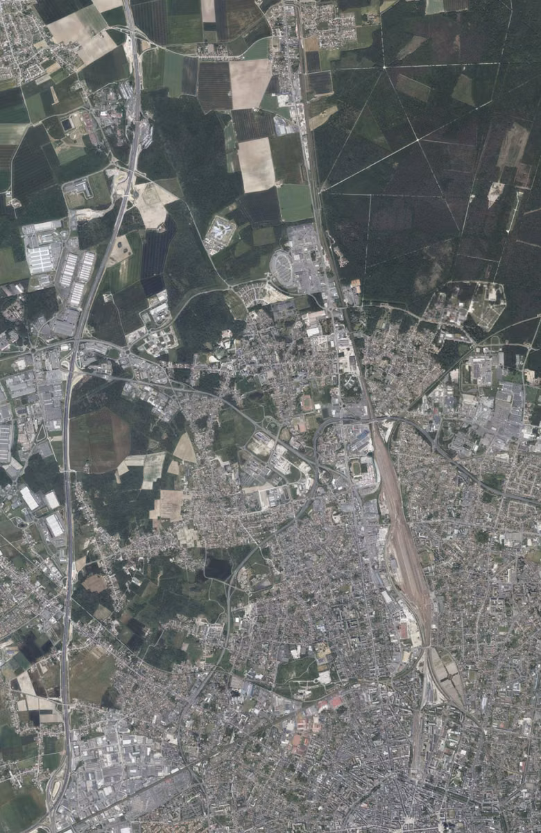 Saran aujourd'hui, le territoire vu du ciel