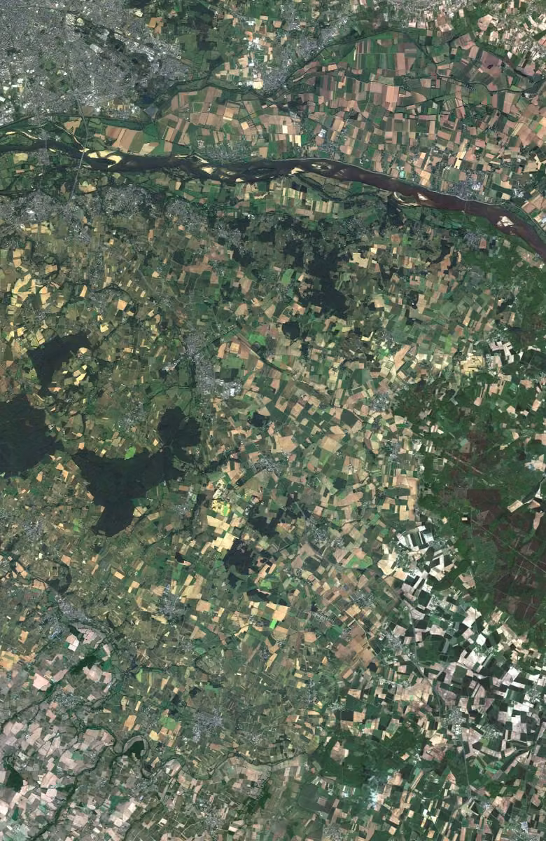 Brissac Loire Aubance aujourd'hui, le territoire vu du ciel