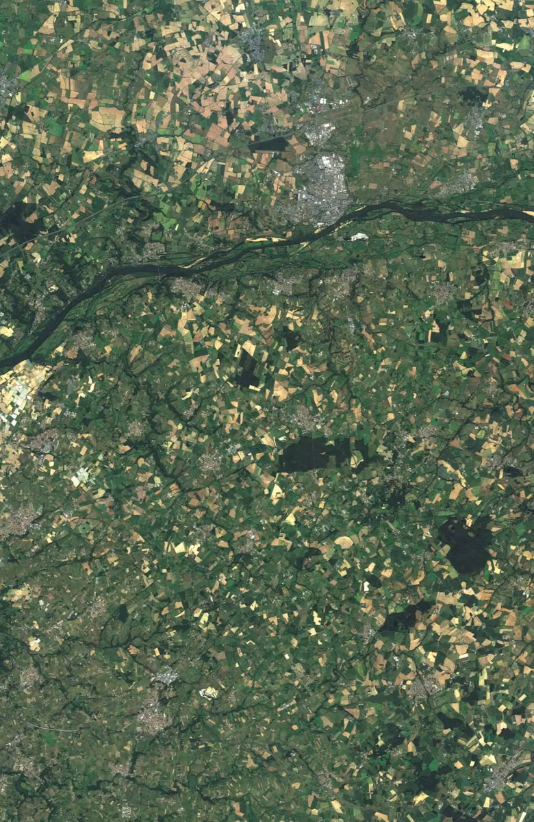 Orée d'Anjou aujourd'hui, le territoire vu du ciel