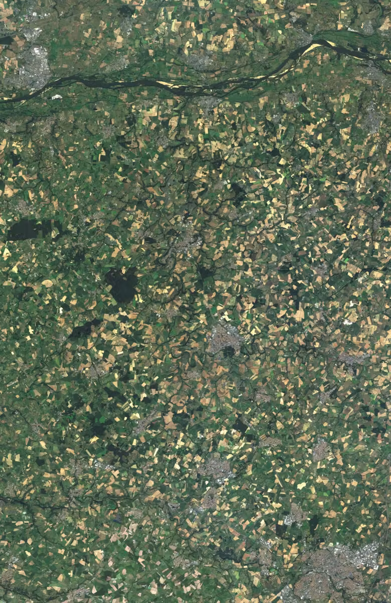 Montrevault-sur-Èvre aujourd'hui, le territoire vu du ciel