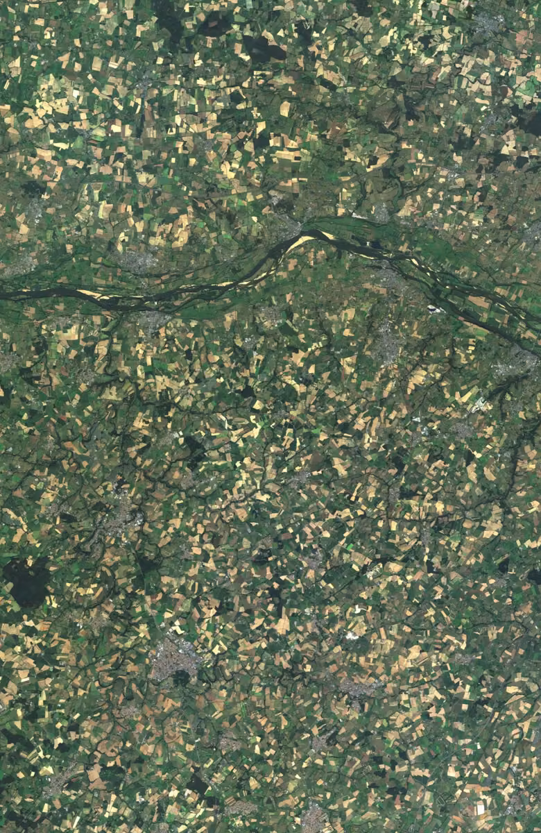 Mauges-sur-Loire aujourd'hui, le territoire vu du ciel