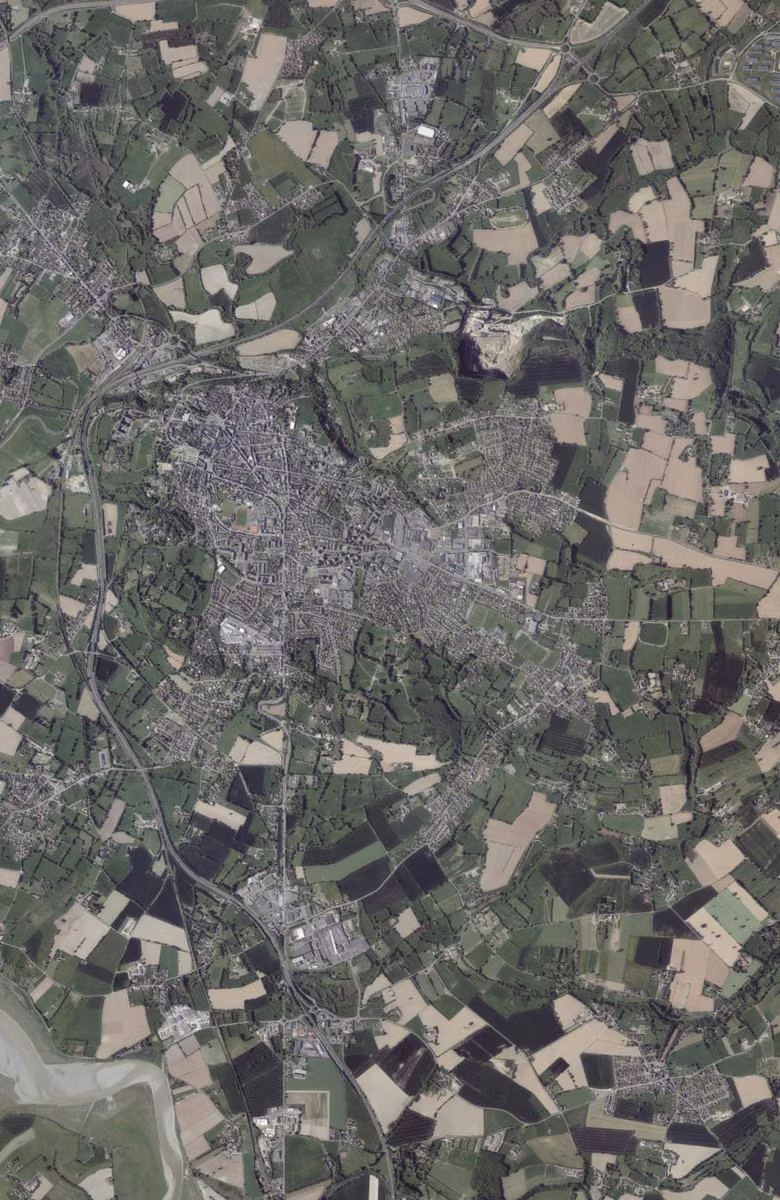 Avranches aujourd'hui, le territoire vu du ciel