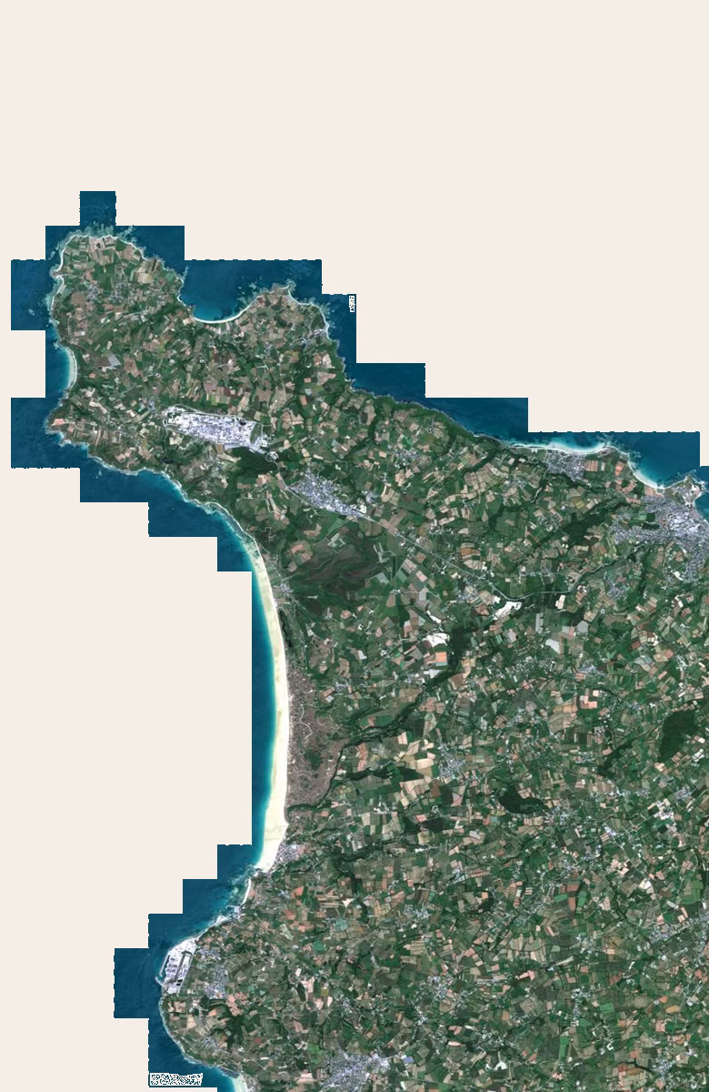 La Hague aujourd'hui, le territoire vu du ciel