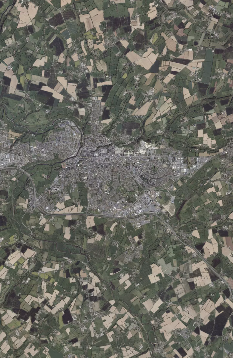 Saint-Lô aujourd'hui, le territoire vu du ciel