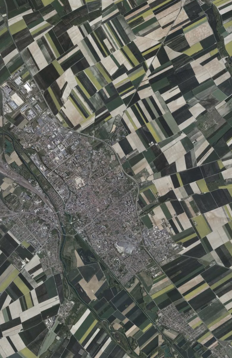 Châlons-en-Champagne aujourd'hui, le territoire vu du ciel
