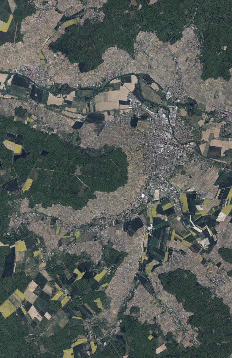 Épernay aujourd'hui, le territoire vu du ciel