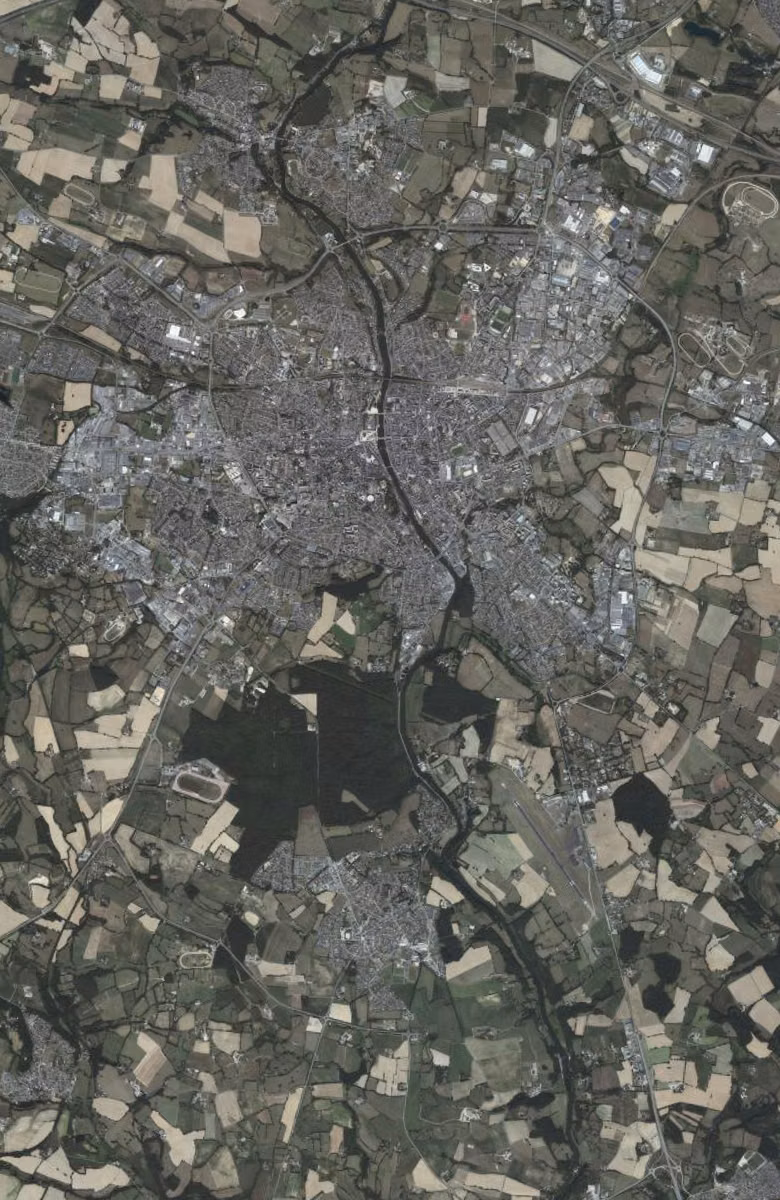 Laval aujourd'hui, le territoire vu du ciel