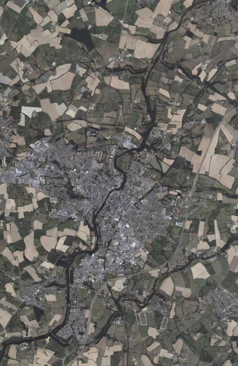 Mayenne aujourd'hui, le territoire vu du ciel