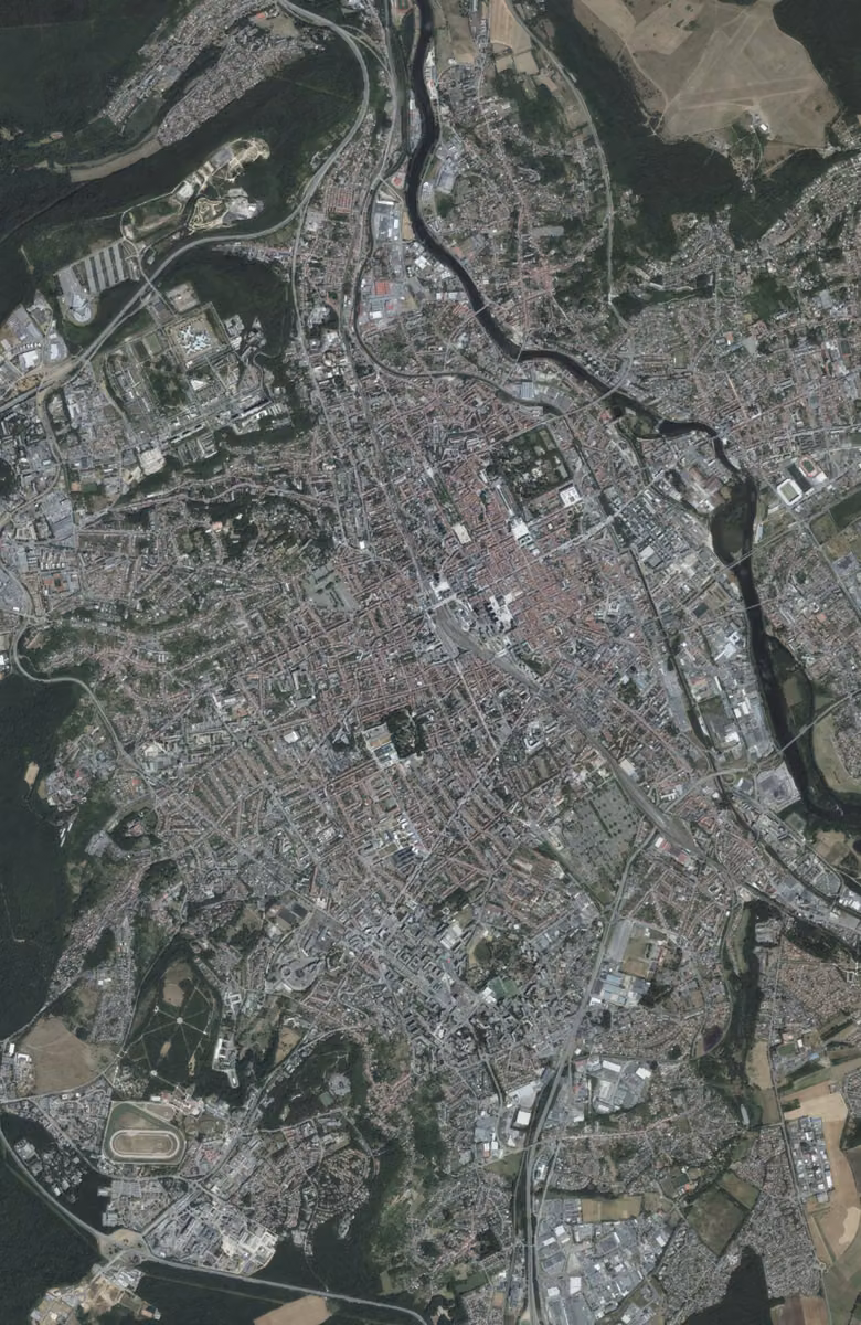 Nancy aujourd'hui, le territoire vu du ciel
