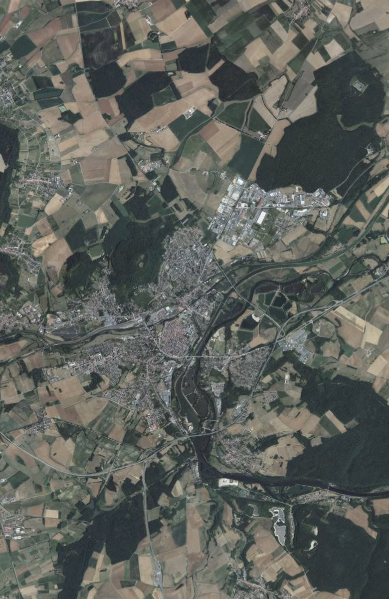 Toul aujourd'hui, le territoire vu du ciel