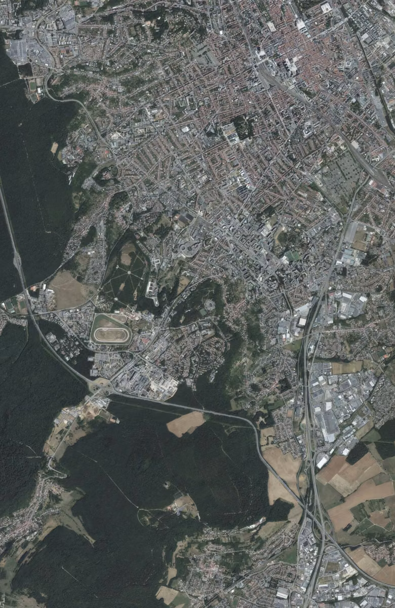 Vandœuvre-lès-Nancy aujourd'hui, le territoire vu du ciel