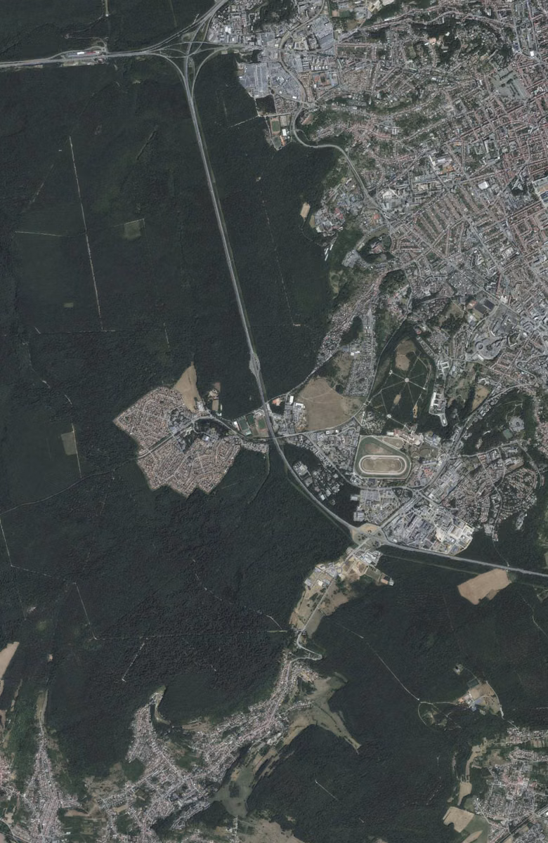 Villers-lès-Nancy aujourd'hui, le territoire vu du ciel