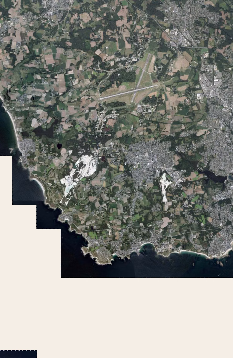 Ploemeur aujourd'hui, le territoire vu du ciel