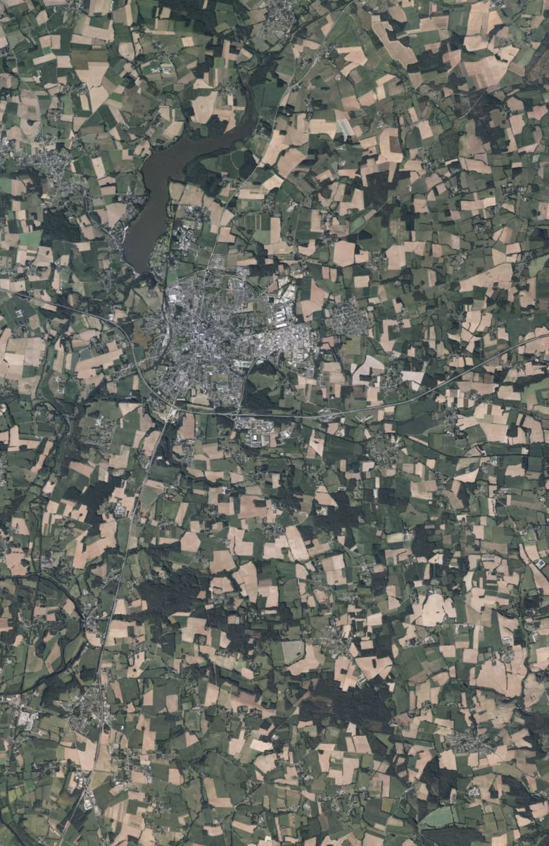 Ploërmel aujourd'hui, le territoire vu du ciel