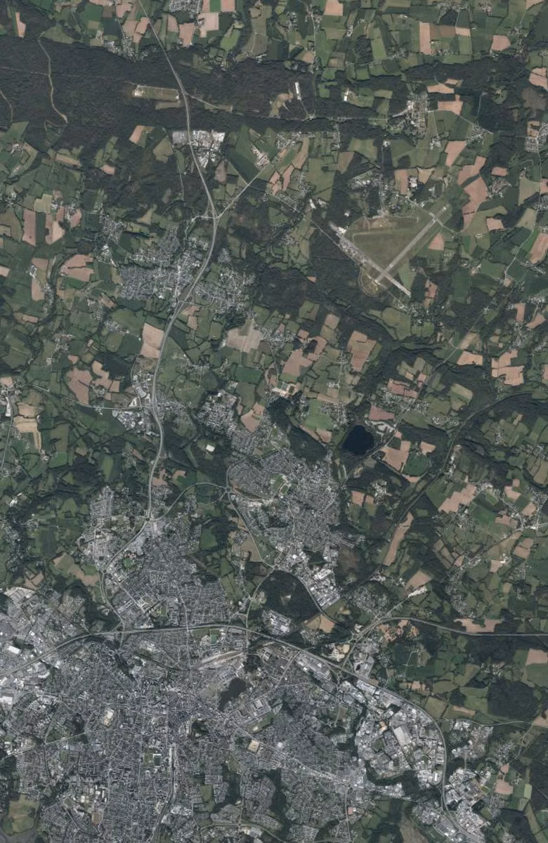 Saint-Avé aujourd'hui, le territoire vu du ciel