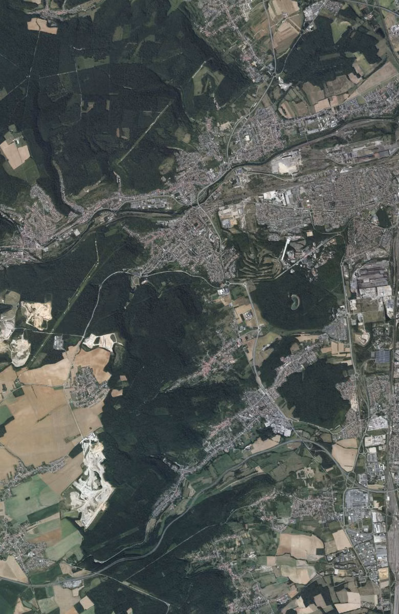 Amnéville aujourd'hui, le territoire vu du ciel