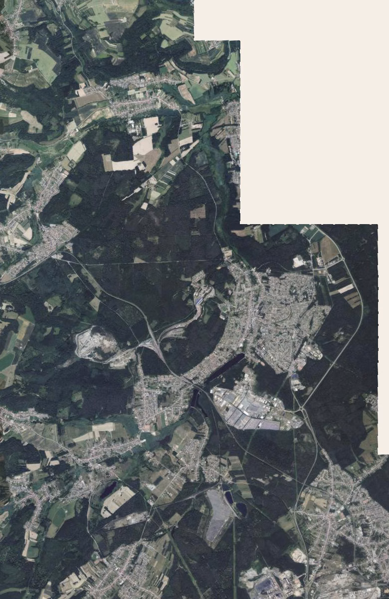 Creutzwald aujourd'hui, le territoire vu du ciel