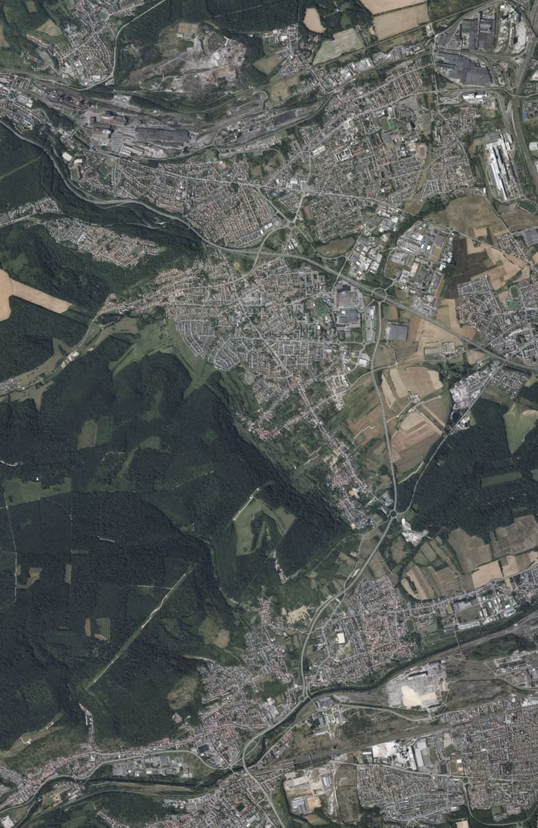 Fameck aujourd'hui, le territoire vu du ciel
