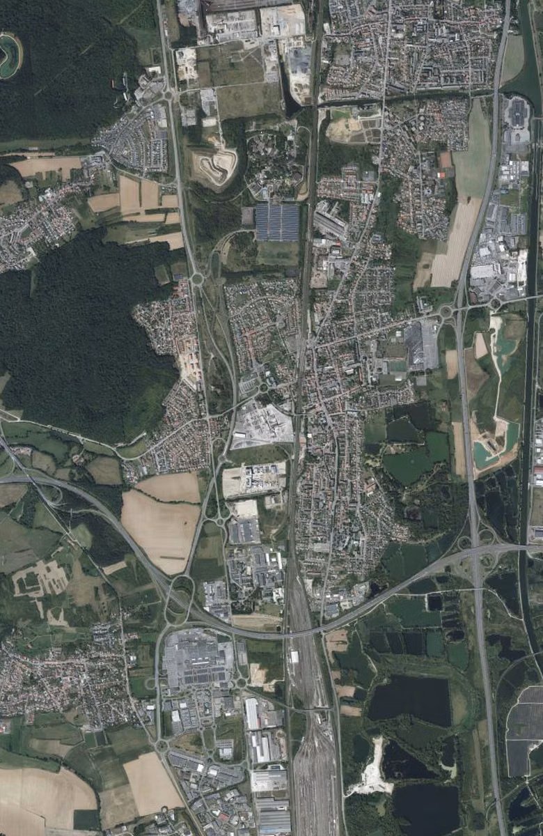 Maizières-lès-Metz aujourd'hui, le territoire vu du ciel