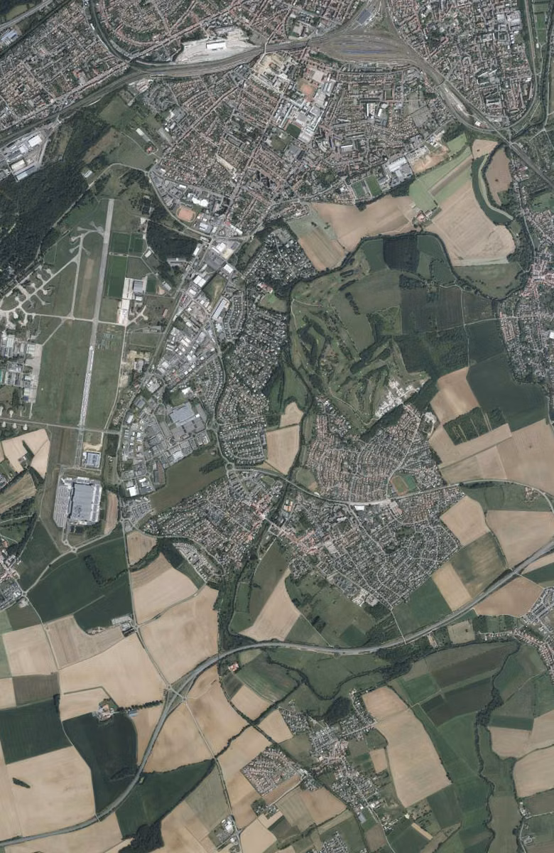 Marly aujourd'hui, le territoire vu du ciel