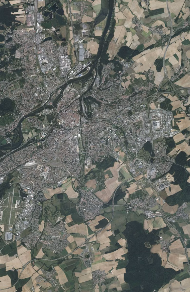 Metz aujourd'hui, le territoire vu du ciel