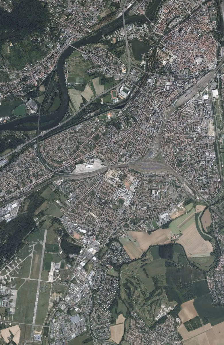 Montigny-lès-Metz aujourd'hui, le territoire vu du ciel