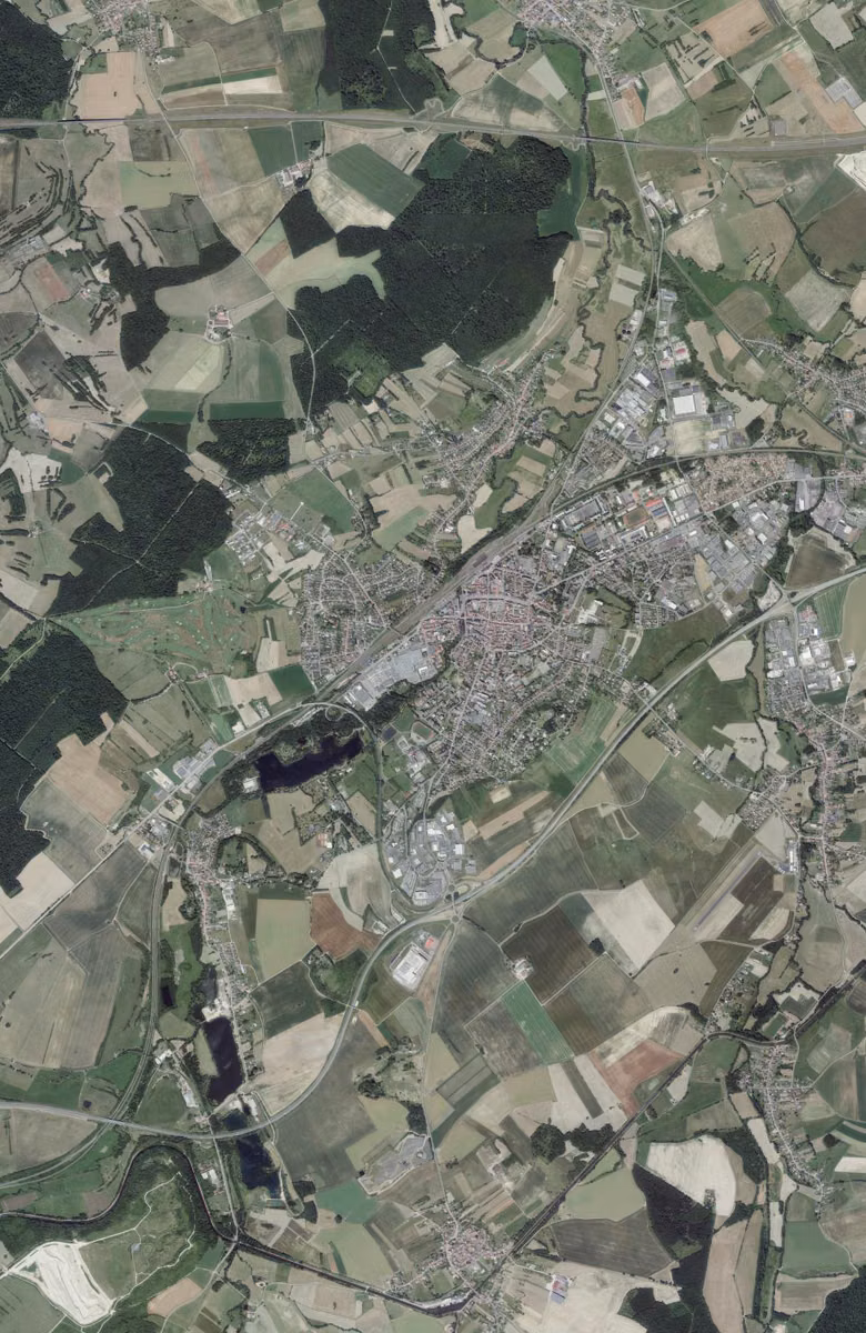 Sarrebourg aujourd'hui, le territoire vu du ciel