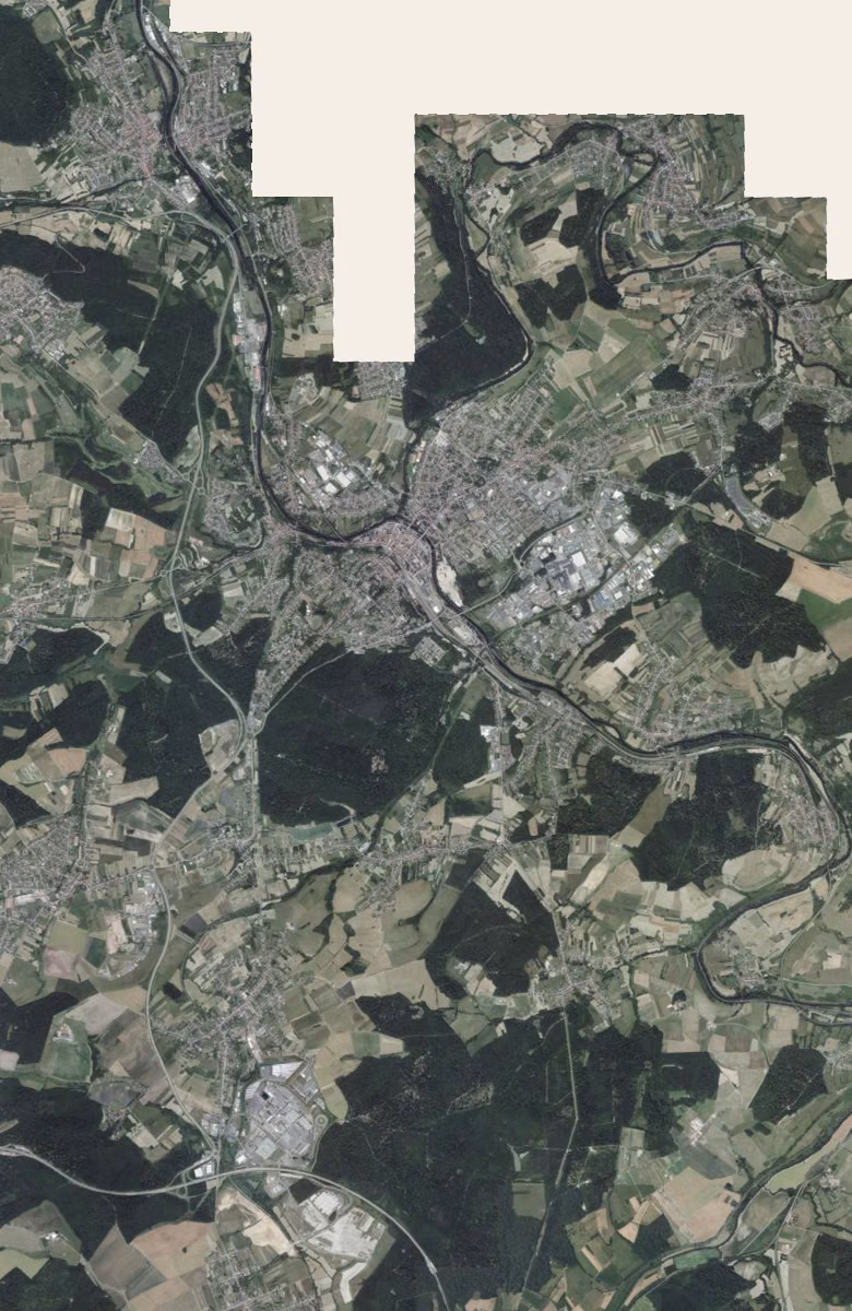Sarreguemines aujourd'hui, le territoire vu du ciel