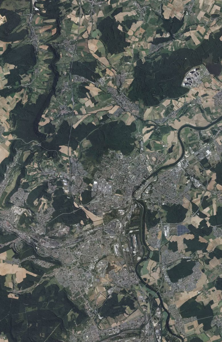 Thionville aujourd'hui, le territoire vu du ciel