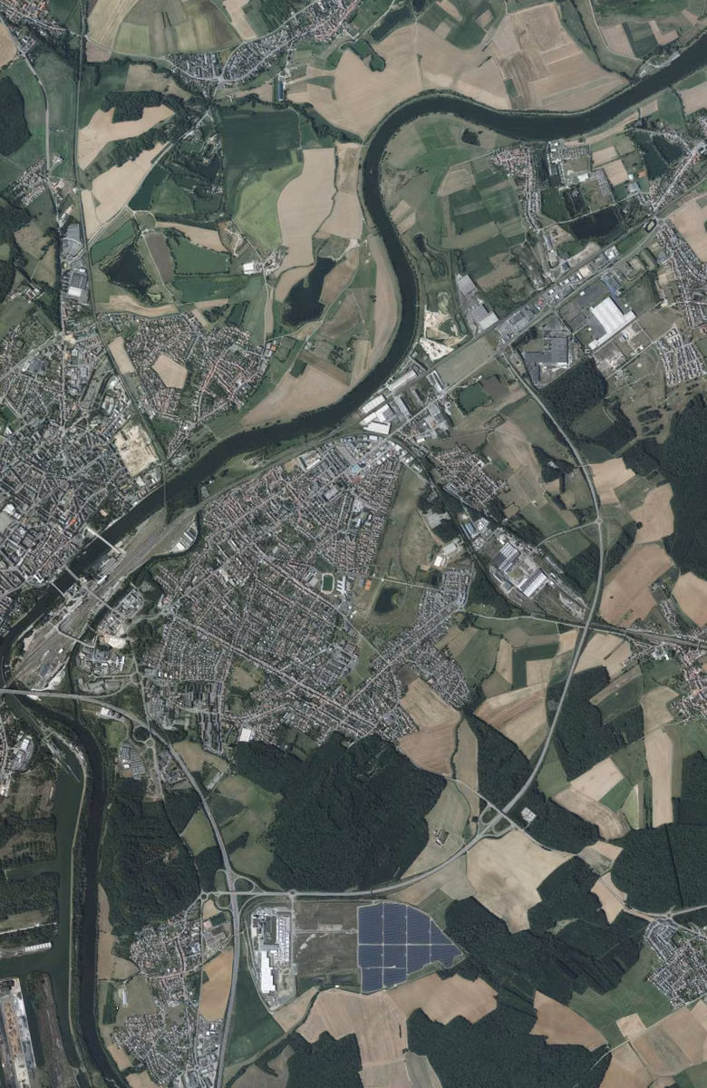 Yutz aujourd'hui, le territoire vu du ciel