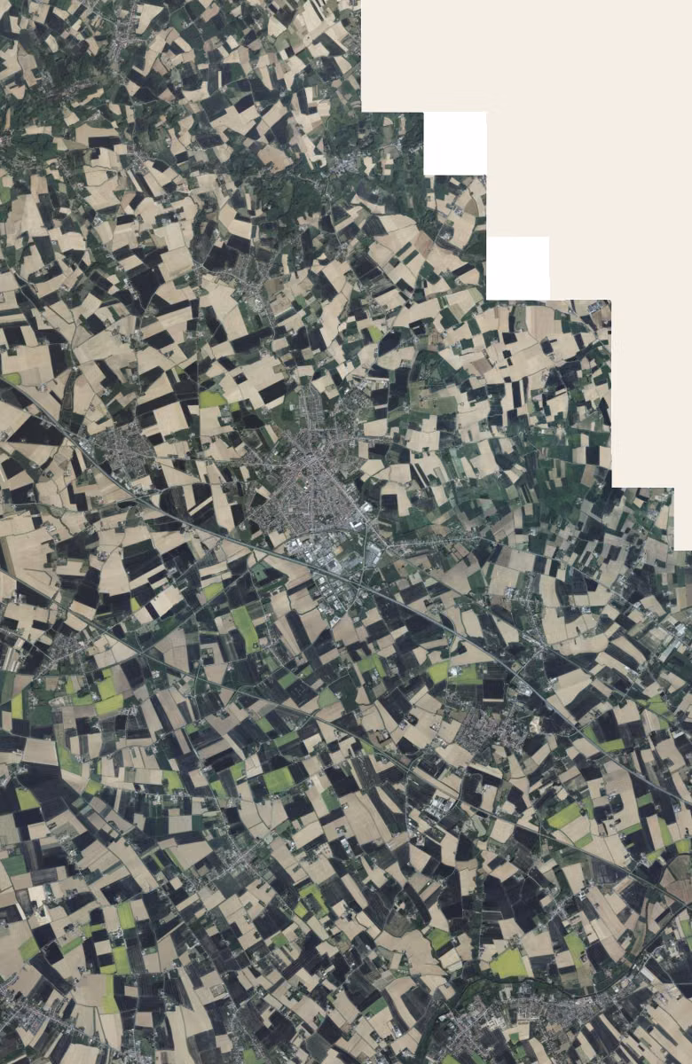 Bailleul aujourd'hui, le territoire vu du ciel