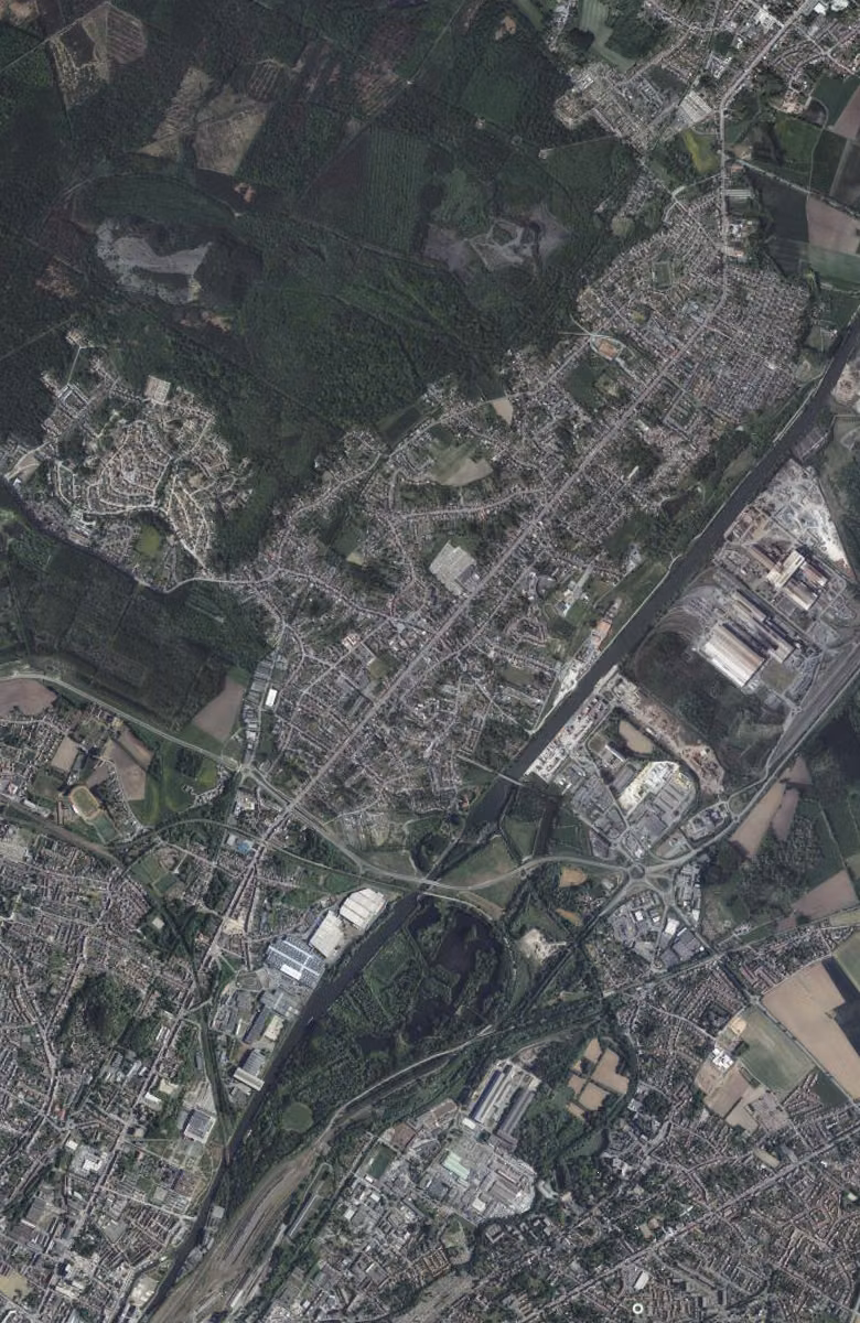 Bruay-sur-l'Escaut aujourd'hui, le territoire vu du ciel