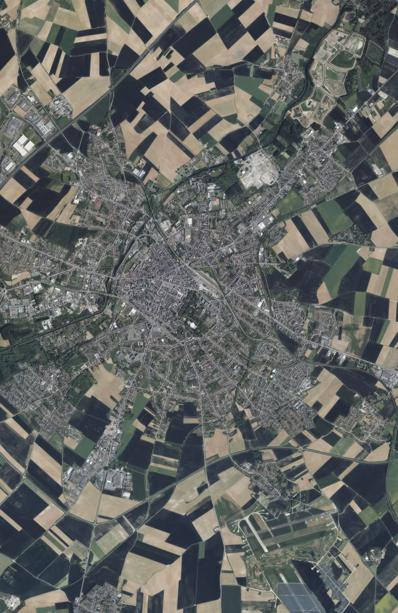 Cambrai aujourd'hui, le territoire vu du ciel