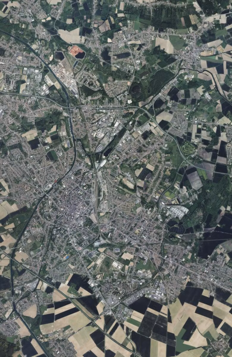 Douai aujourd'hui, le territoire vu du ciel