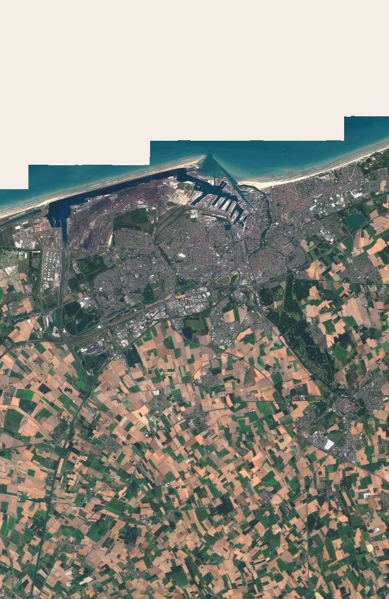 Dunkerque aujourd'hui, le territoire vu du ciel
