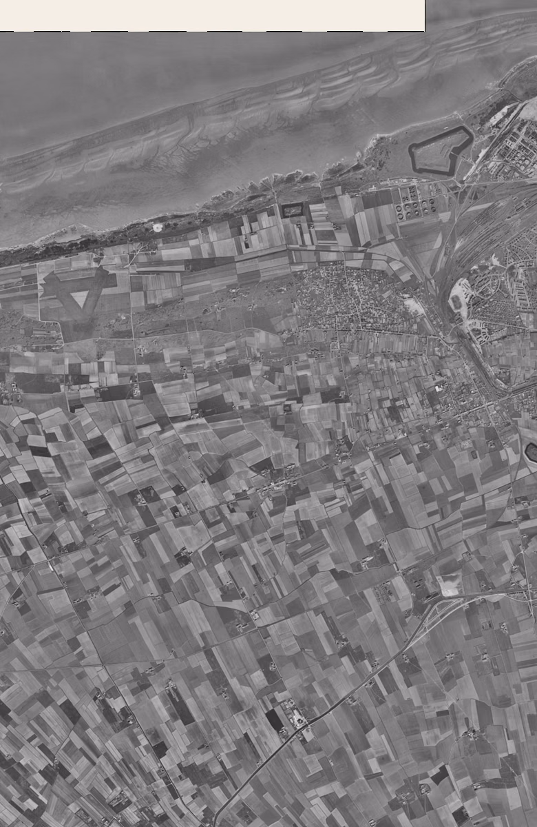 Grande-Synthe en 1957, le territoire vu du ciel, au même cadrage