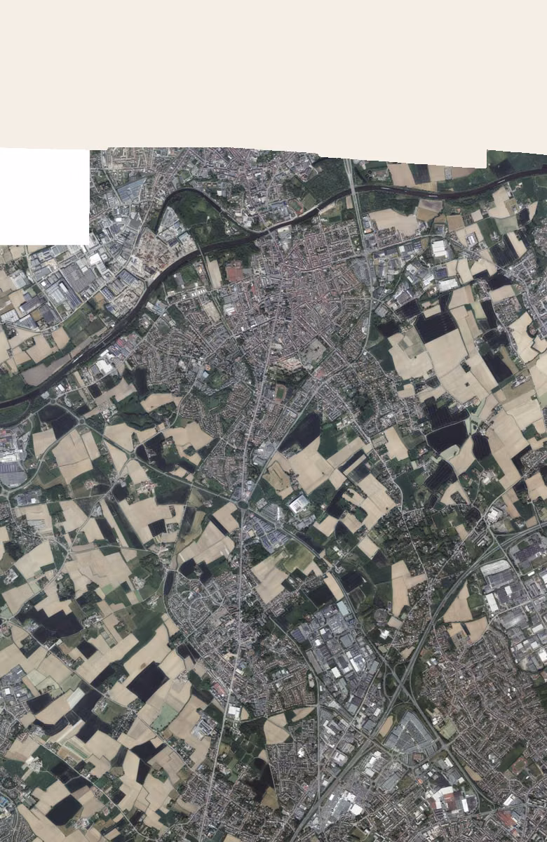 Halluin aujourd'hui, le territoire vu du ciel