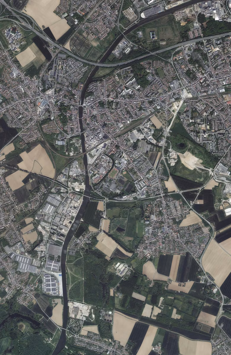 Haubourdin aujourd'hui, le territoire vu du ciel