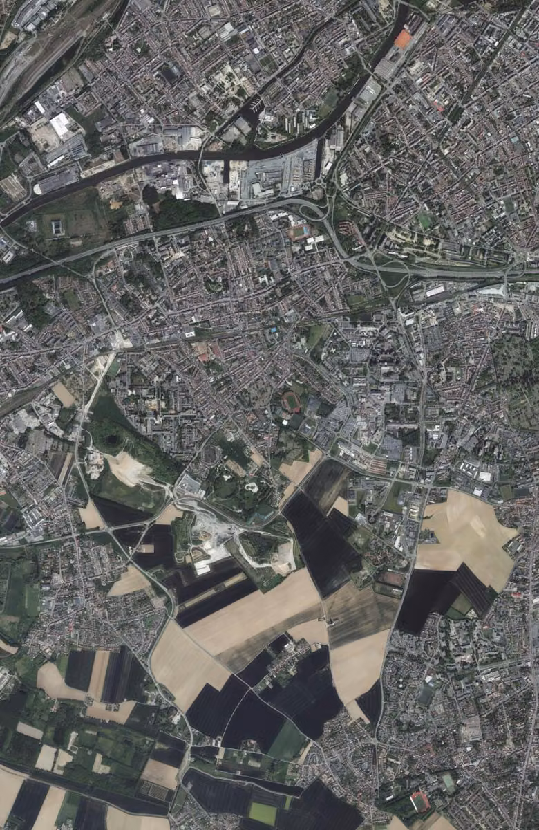 Loos aujourd'hui, le territoire vu du ciel