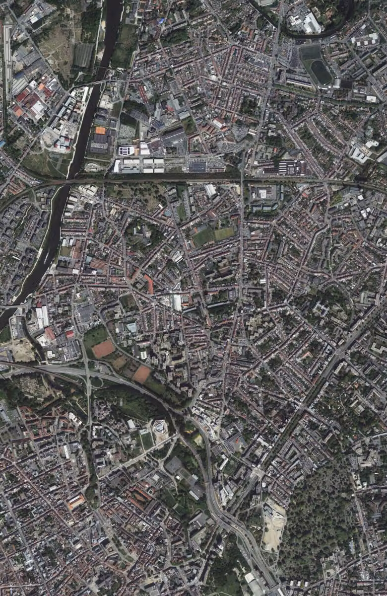 La Madeleine aujourd'hui, le territoire vu du ciel