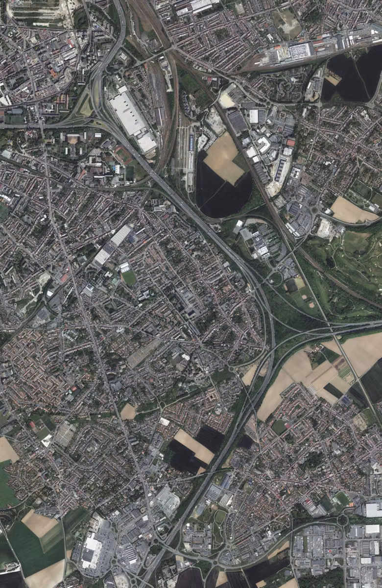 Ronchin aujourd'hui, le territoire vu du ciel