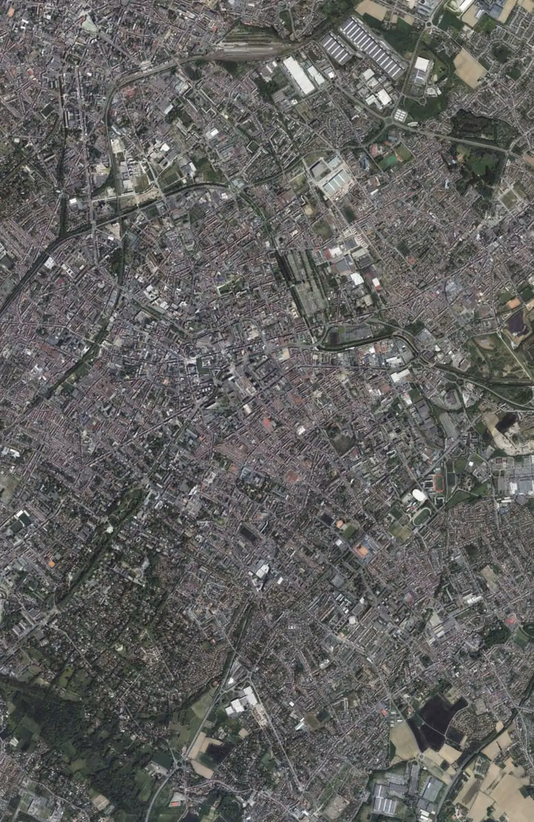 Roubaix aujourd'hui, le territoire vu du ciel