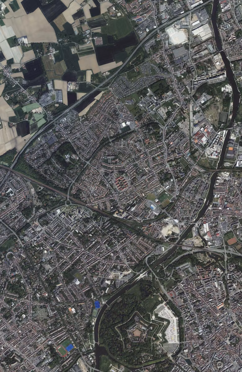 Saint-André-lez-Lille aujourd'hui, le territoire vu du ciel