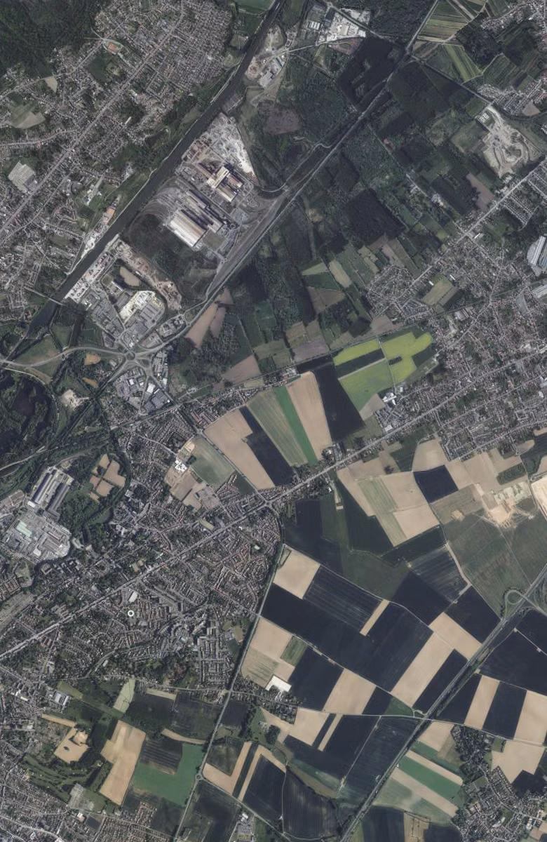 Saint-Saulve aujourd'hui, le territoire vu du ciel