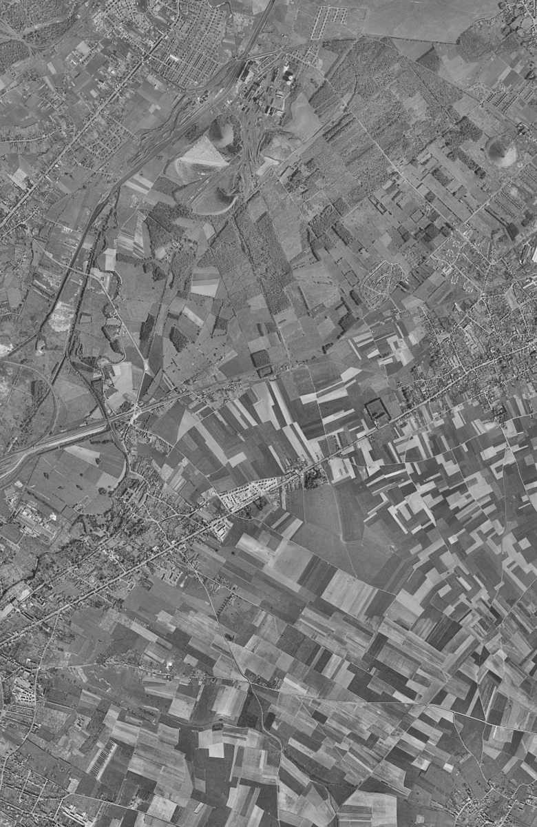 Saint-Saulve en 1957, le territoire vu du ciel, au même cadrage