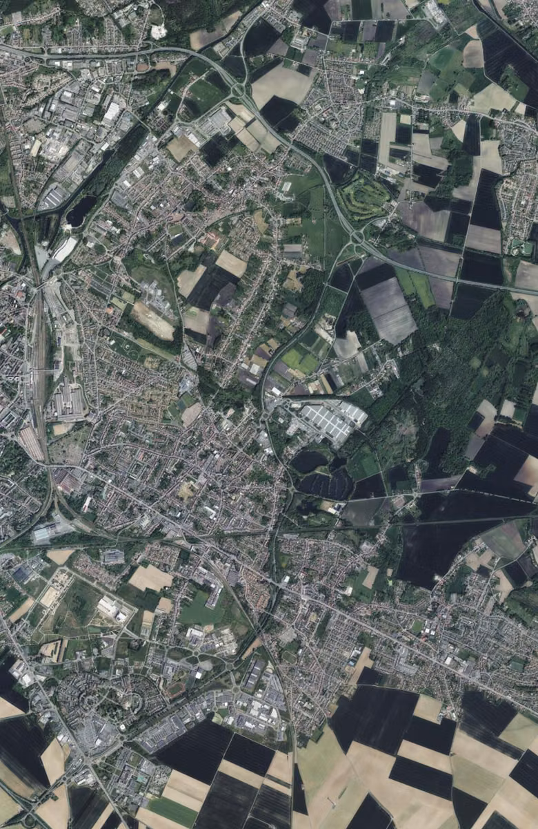 Sin-le-Noble aujourd'hui, le territoire vu du ciel